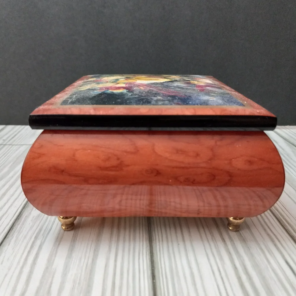 Ercolano Bird of Paradise Jewelry Music Box
